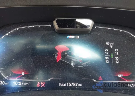 2022 BMW M3 Competition xDrive z USA, uszkodzony, nr VIN WBS43AY05NFM48489